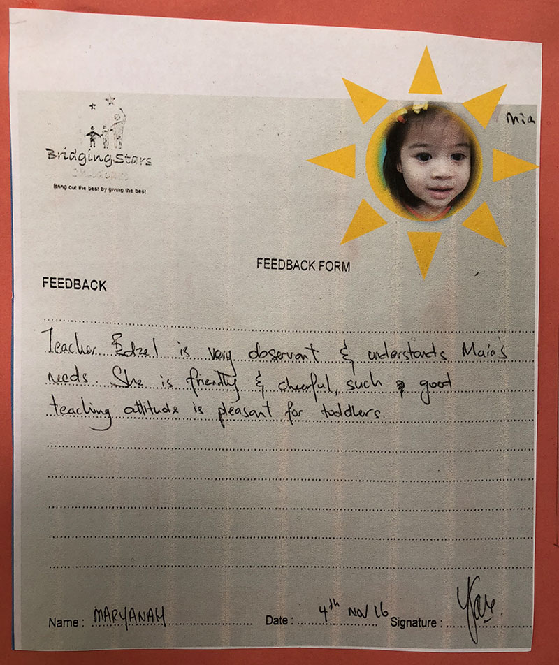 Maryanah's Testimonial